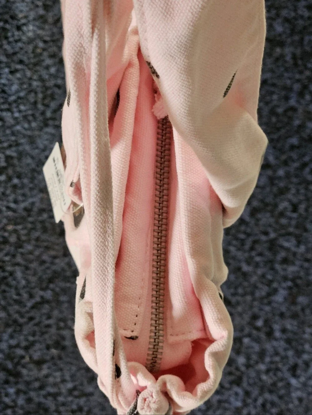 PINK Victoria's Secret Canvas Flat Bottom Tote Bag In Pink Dot NEW MSRP $69.95